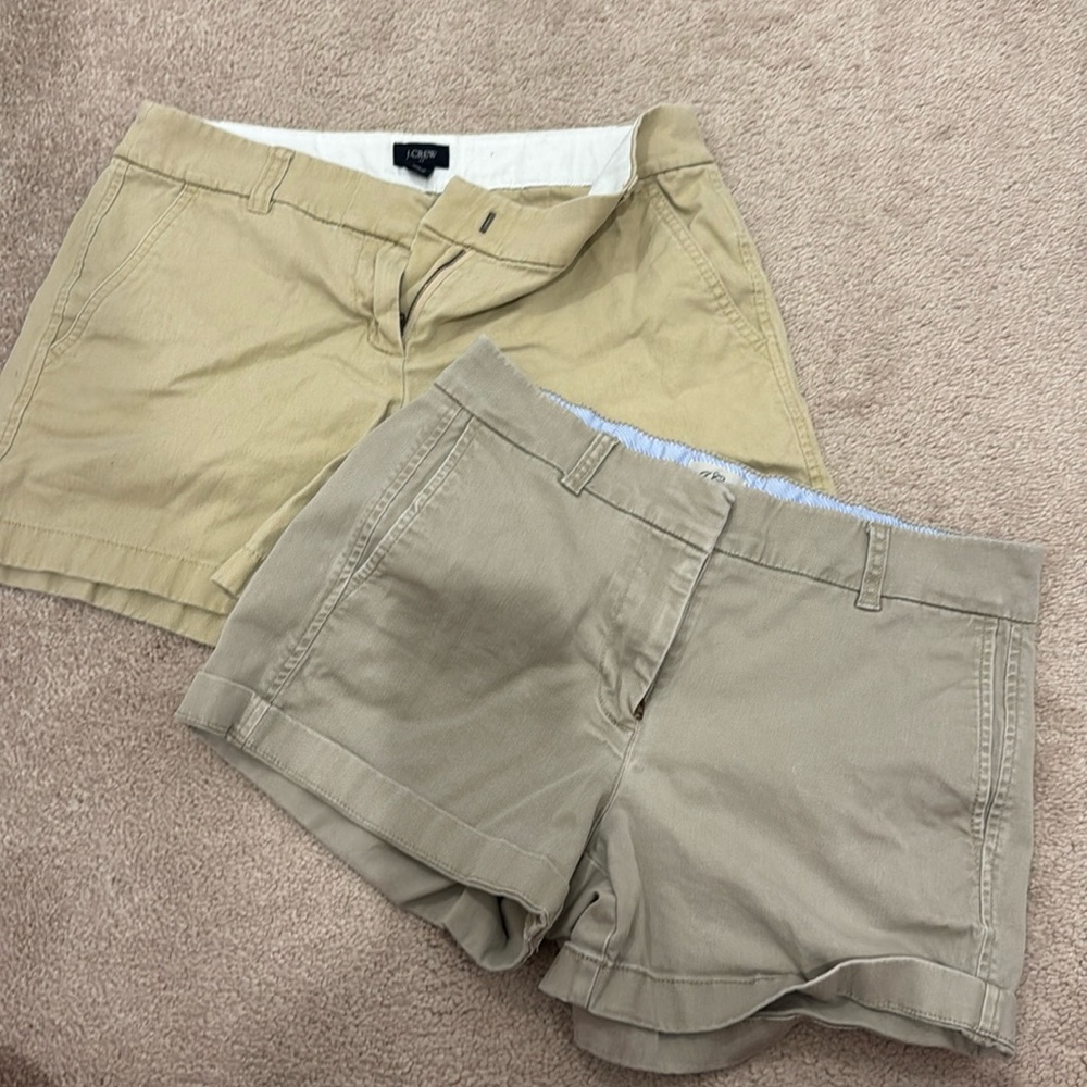 2 pairs of J Crew Khaki Shorts